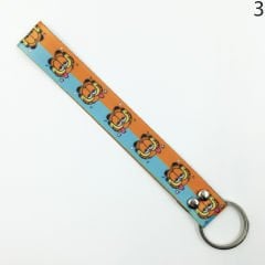 Garfield Desenli Renkli İp Anahtarlık