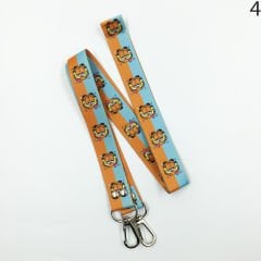 Garfield Desenli Renkli İp Anahtarlık