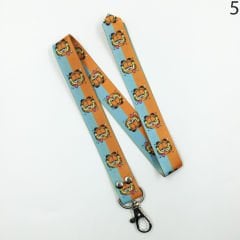 Garfield Desenli Renkli İp Anahtarlık