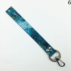 Yeşil Desenli Renkli İp Anahtarlık