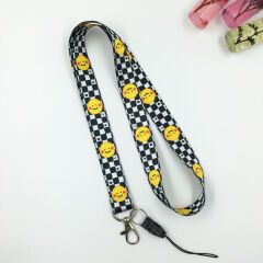 Emoji Desenli Yaka Kartı - Boyun Askı İpi