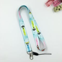 Powerpuff Girls Desenli Yaka Kartı - Boyun Askı İpi