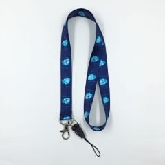 Kalp Desenli Yaka Kartı - Boyun Askı İpi