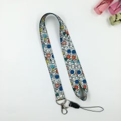 Gülen Yüz Emoji Desenli Yaka Kartı - Boyun Askı İpi