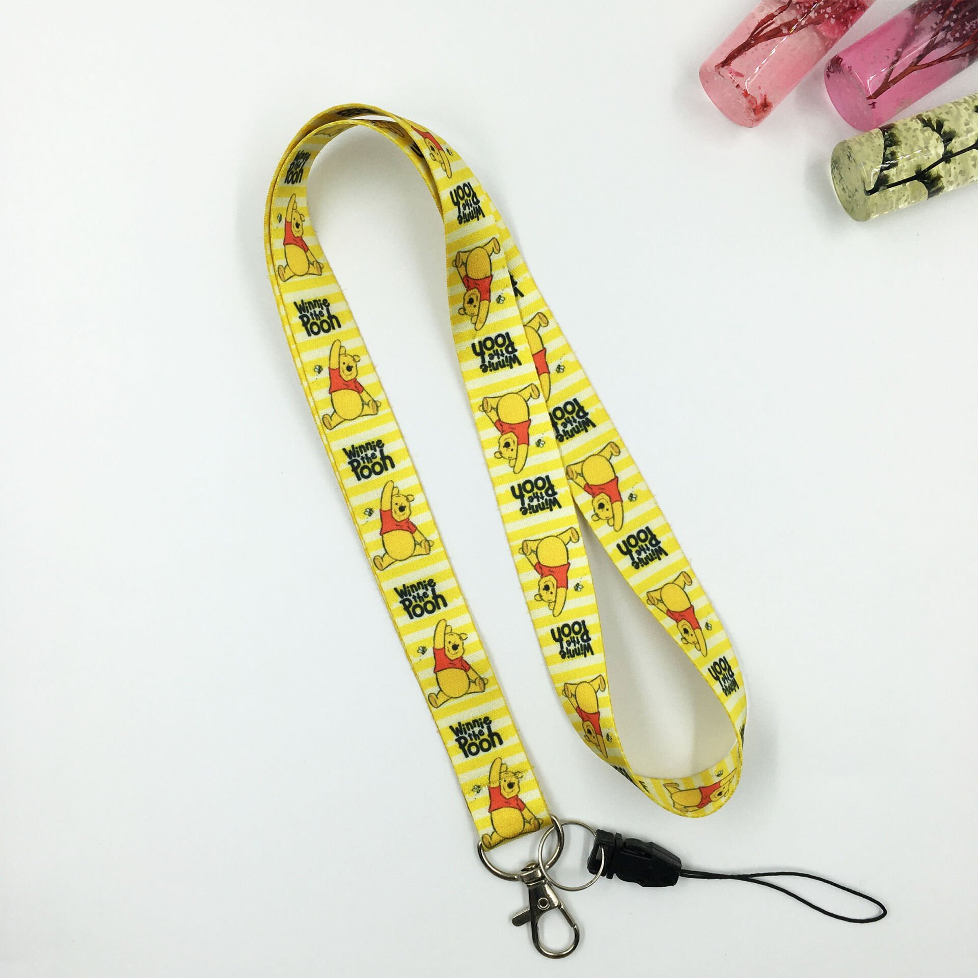Winnie The Pooh Yazılı Desenli Yaka Kartı - Boyun Askı İpi