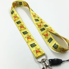 Winnie The Pooh Yazılı Desenli Yaka Kartı - Boyun Askı İpi