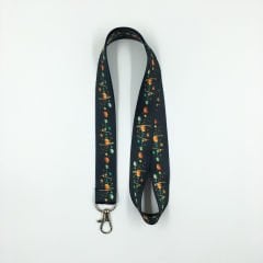 Gezegenler Desenli Yaka Kartı - Boyun Askı İpi