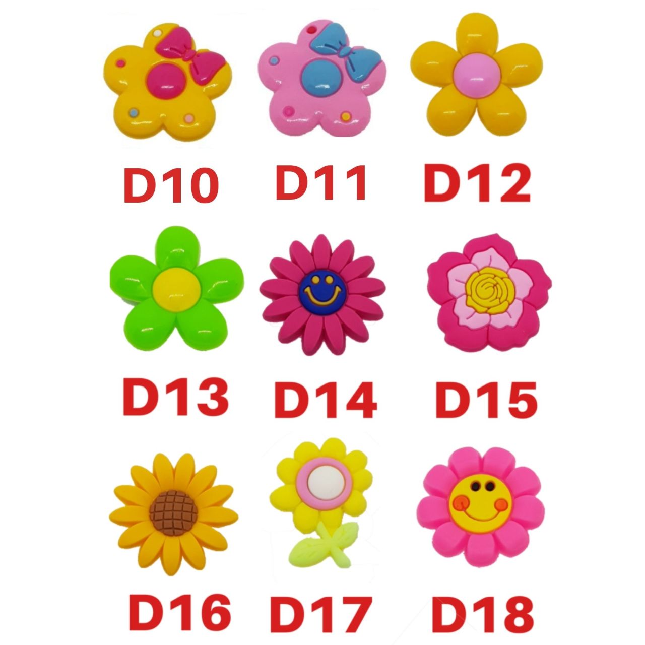 Çiçek Crocs Süsleri -2