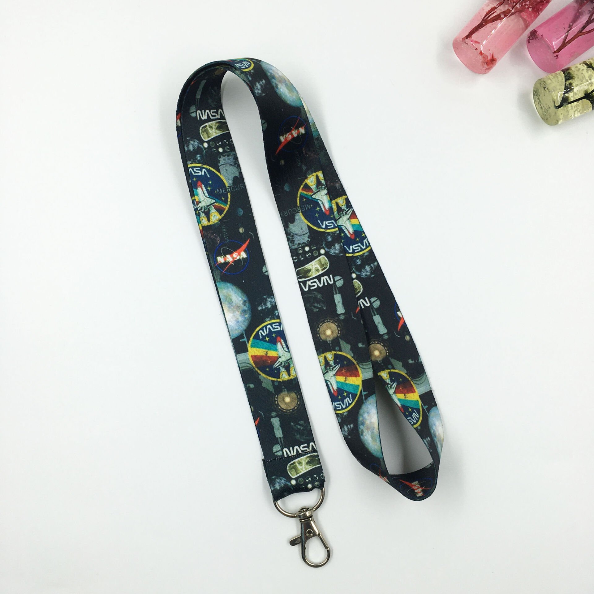 Nasa Desenli Yaka Kartı - Boyun Askı İpi