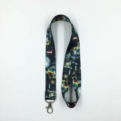 Nasa Desenli Yaka Kartı - Boyun Askı İpi