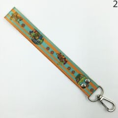 Scooby Doo Desenli Renkli İp Anahtarlık