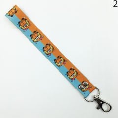 Garfield Desenli Renkli İp Anahtarlık