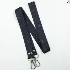 Gezegenler Desenli Siyah İp Anahtarlık