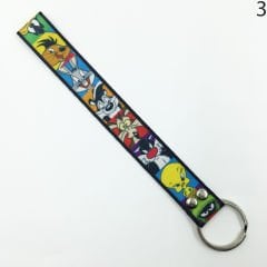 Looney Tunes Desenli Renkli İp Anahtarlık