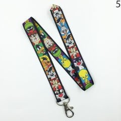 Looney Tunes Desenli Renkli İp Anahtarlık