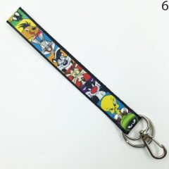 Looney Tunes Desenli Renkli İp Anahtarlık