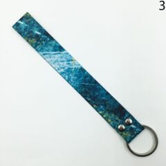 Yeşil Desenli Renkli İp Anahtarlık