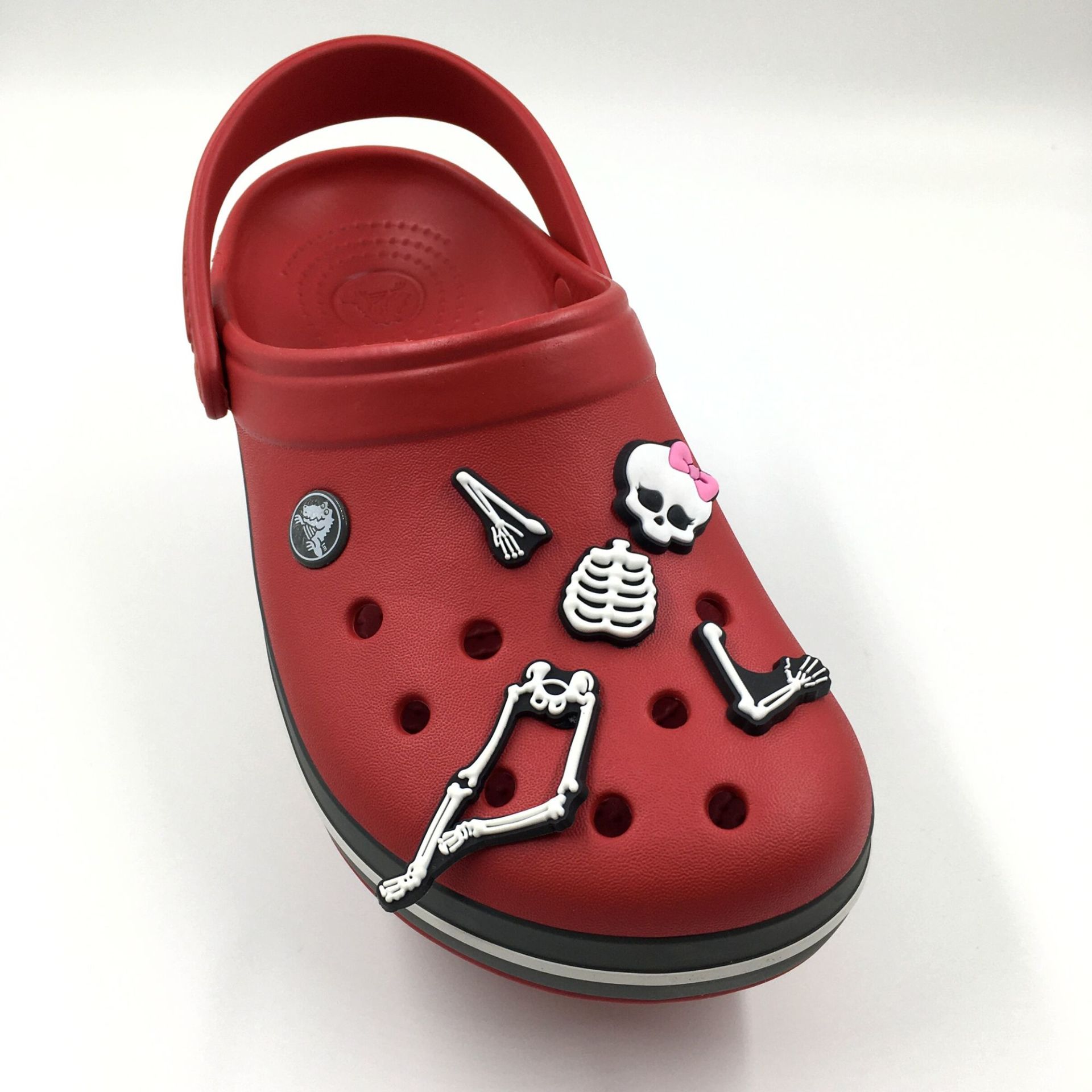 Kurdeleli İskelet Crocs Terlik Süsü 5'li Set