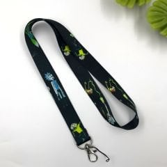 Rick And Morty Desenli Yaka Kartı - Boyun Askı İpi