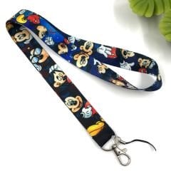 Mickey Desenli Yaka Kartı - Boyun Askı İpi