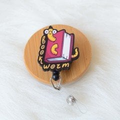 Kitap Kurdu Yoyo Kart Askısı - YD12 - YD13 - YD14 Siyah