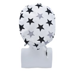 Yıldız Desenli Cerrahi Bone - B207 Beyaz