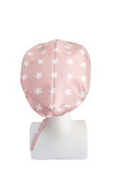 Yıldız Desenli Mor Desenli Cerrahi Bone - B238 Pembe