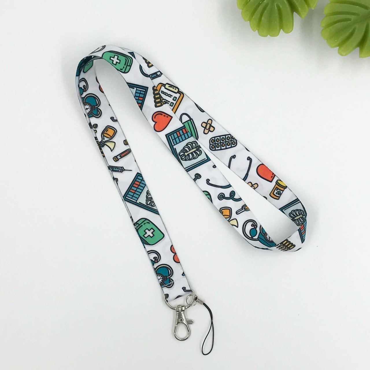 Sağlık Gereçleri Desenli Yaka Kartı - Boyun Askı İpi